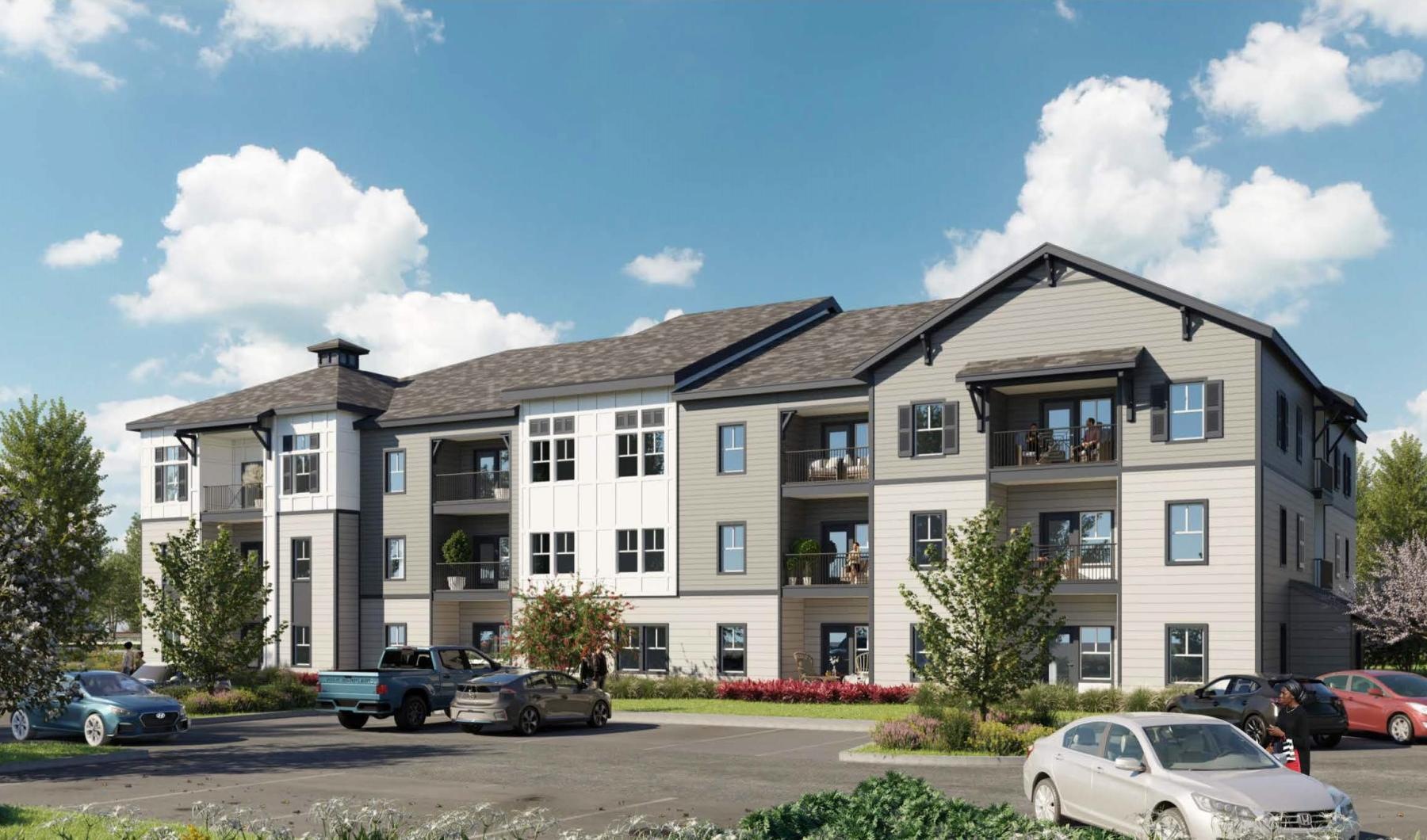 exterior rendering of HoM at Pooler